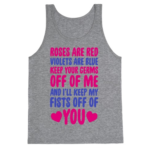 Poem Funny Valentines Day Poems Tank Tops | LookHUMAN