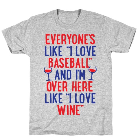 Baseball And Wine T-Shirt