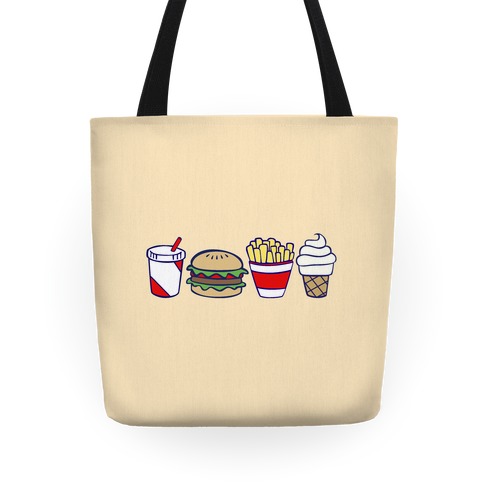 Cute Fast Food Totes | LookHUMAN