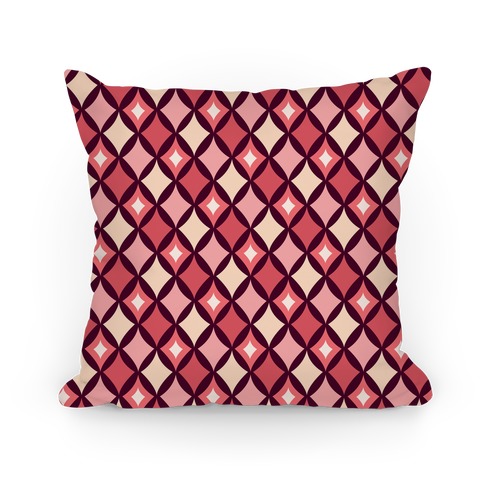 Diamond Pattern Pillow (Red) Pillow