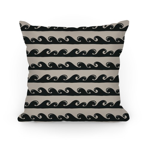Tidal Wave Pattern Pillow