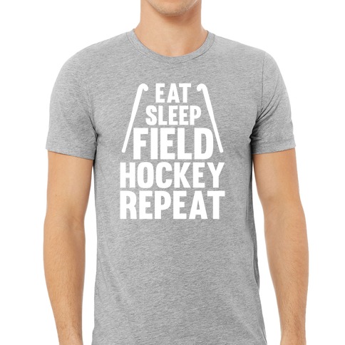 Venley Eat Sleep Hockey Repeat Womens T-Shirt 