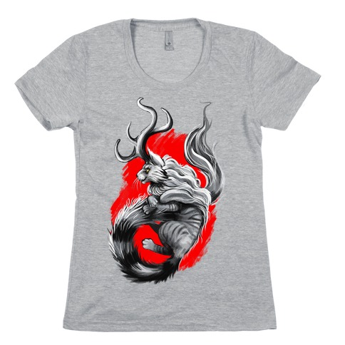 Catalope and Red Womens T-Shirt