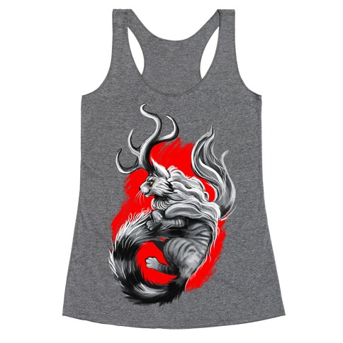Catalope and Red Racerback Tank Top