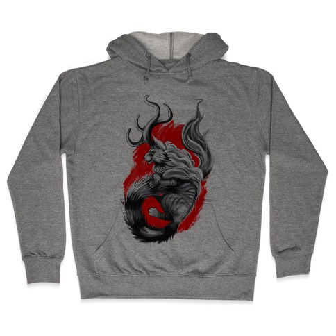 Catalope and Red Hooded Sweatshirt