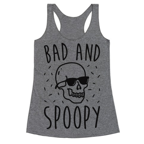 Bad And Spoopy Racerback Tank Top