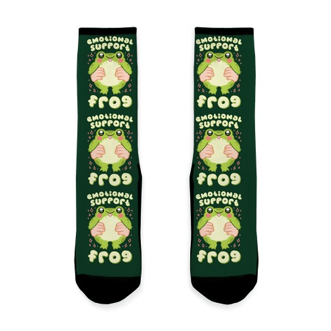 Emotional Support Frog Sock