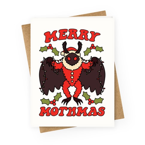 Merry Mothmas Greeting Card