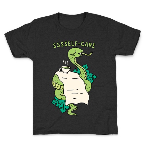 Sssself-Care Snake Kids T-Shirt