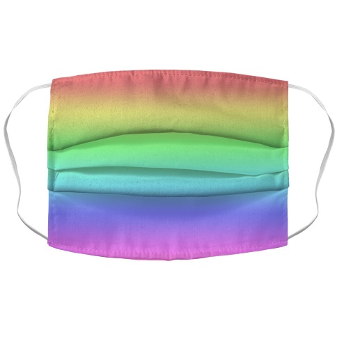 Rainbow Gradient Accordion Face Mask