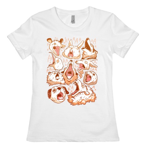 Screaming Animals Womens T-Shirt