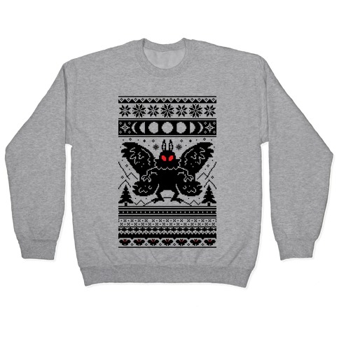 Mothman Ugly Sweater Pattern Pullover
