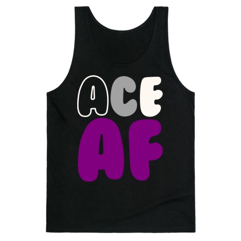 Ace Af White Print Tank Top