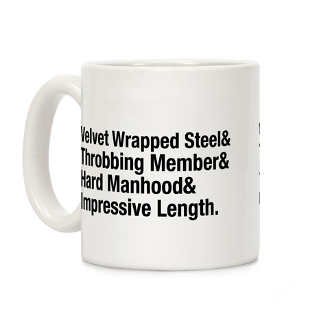 Velvet Wrapped Steel List Coffee Mug