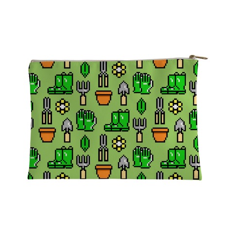 Pixel Gardening Tool Pattern Accessory Bag
