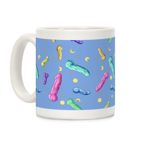 Penis Crystal Pattern Coffee Mug