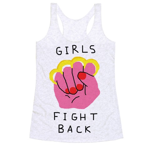 Girls Fight Back Racerback Tank Top