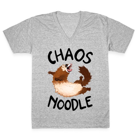 Chaos Noodle V-Neck Tee Shirt