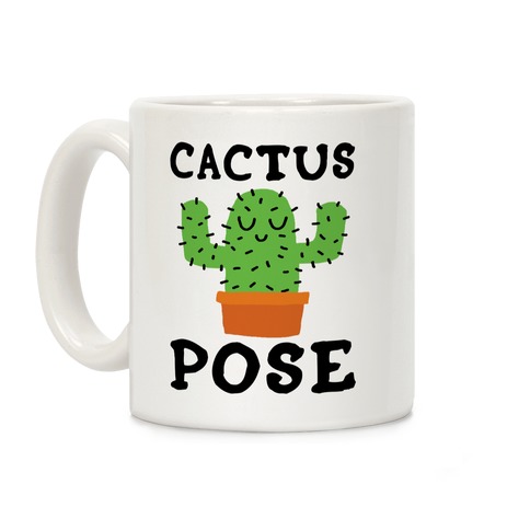 Cactus Pose Yoga Coffee Mug