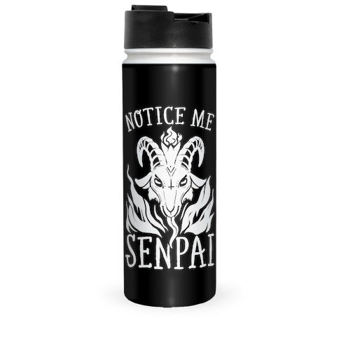 Notice Me Senpai! (Baphomet) Travel Mug