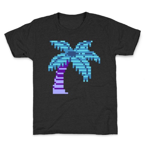 8-Bit Vaporwave Palm Tree Kids T-Shirt