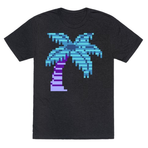8-Bit Vaporwave Palm Tree T-Shirt