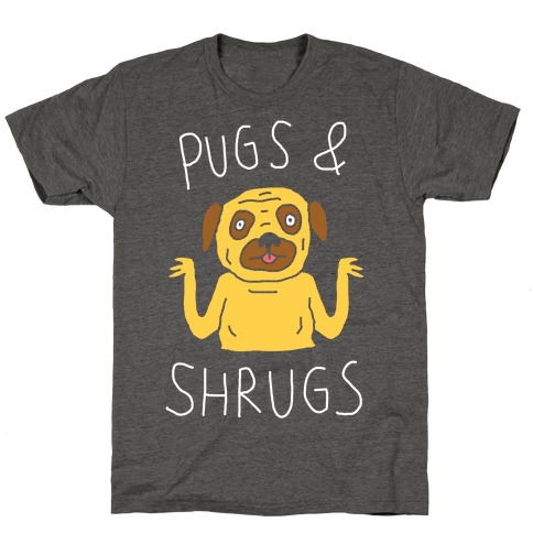Pugs And Shrugs Dog T-Shirt