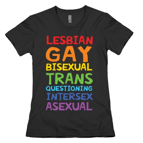 LGBTQIA List Womens T-Shirt