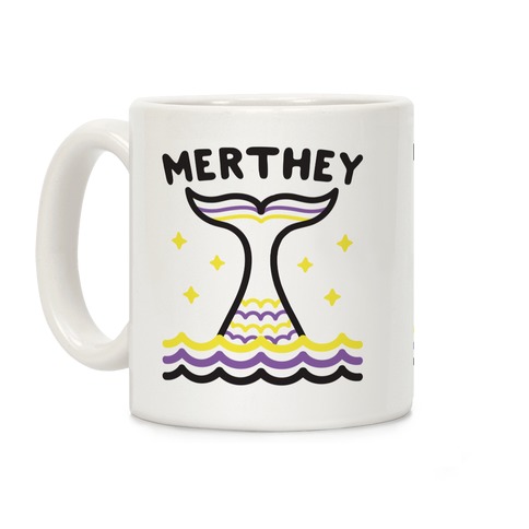 Merthey (Non-Binary Mermaid) Coffee Mug