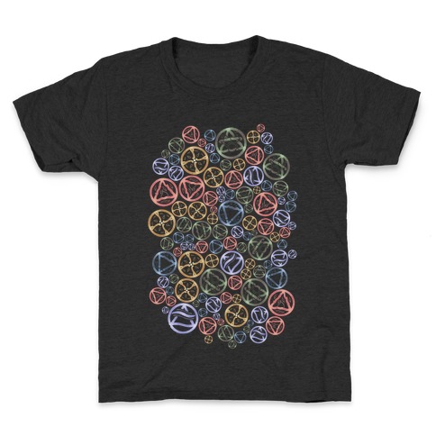 Witch's Elements Pattern Kids T-Shirt