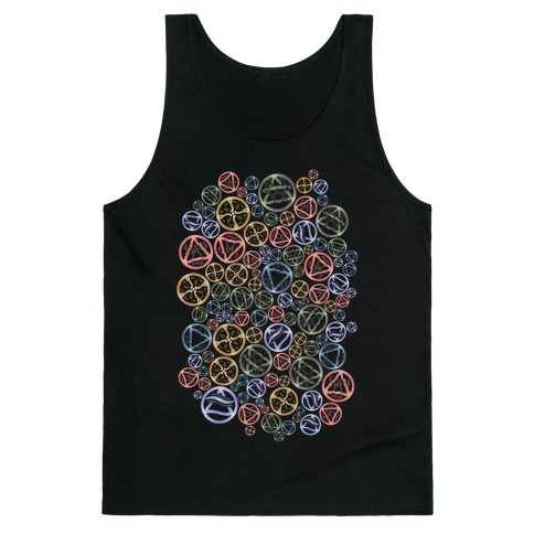 Witch's Elements Pattern Tank Top