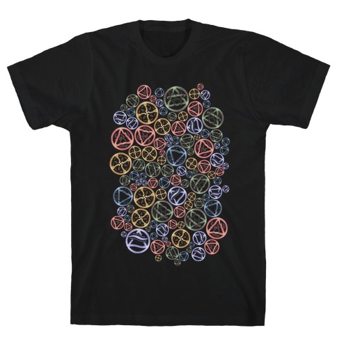Witch's Elements Pattern T-Shirt