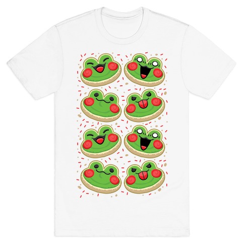 Sugar Cookie Frogs Pattern T-Shirt