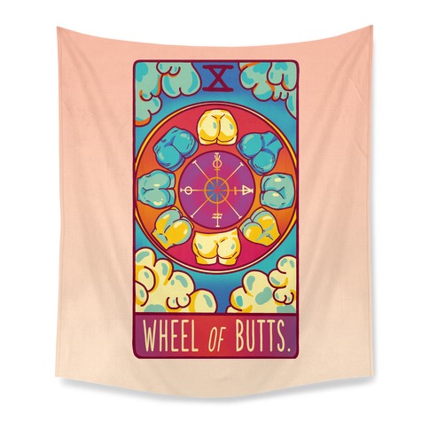 Wheel of Butts Tarot Tapestry