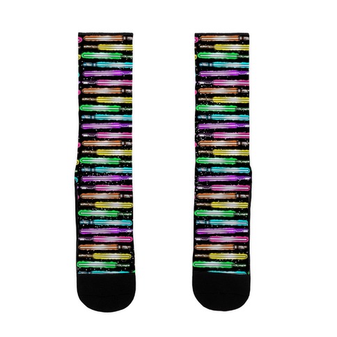 Rainbow Lightsabers Sock