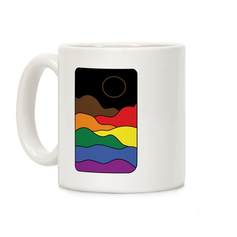 Groovy Pride Flag Landscapes: Pride Flag Coffee Mug