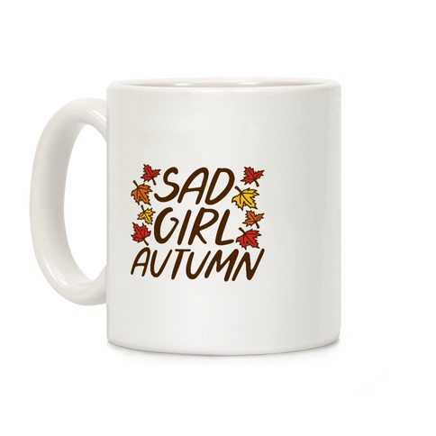 Sad Girl Autumn Coffee Mug