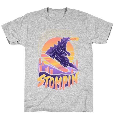 Stompin' Snowboarding Godzilla T-Shirt