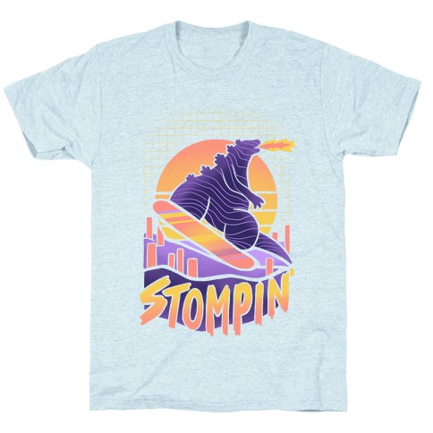 Stompin' Snowboarding Godzilla T-Shirt