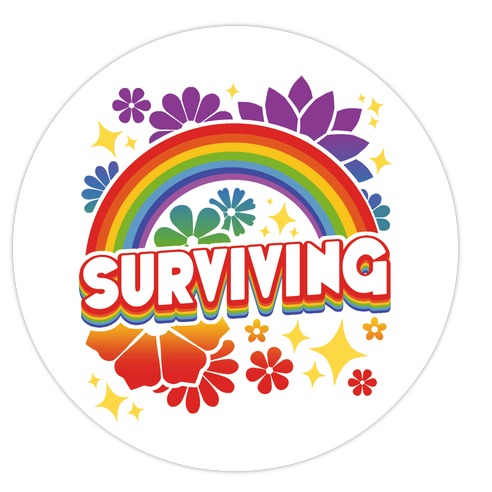 Surviving Die Cut Sticker