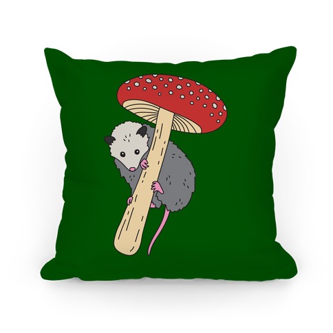 Opossum Mushroom Pillow