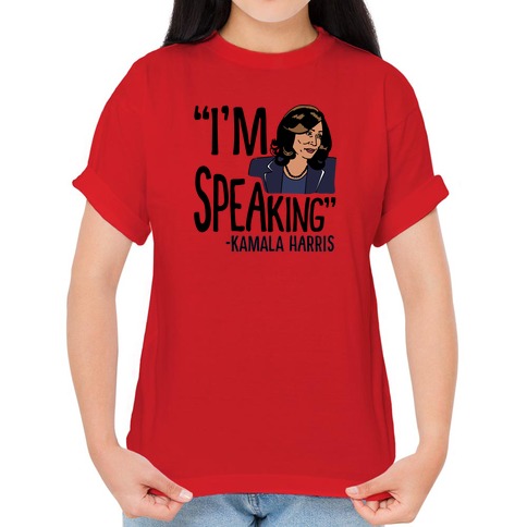 I'm Speaking Kamala Harris Women's V-Neck T-shirt Vice Presidential Debate Tee