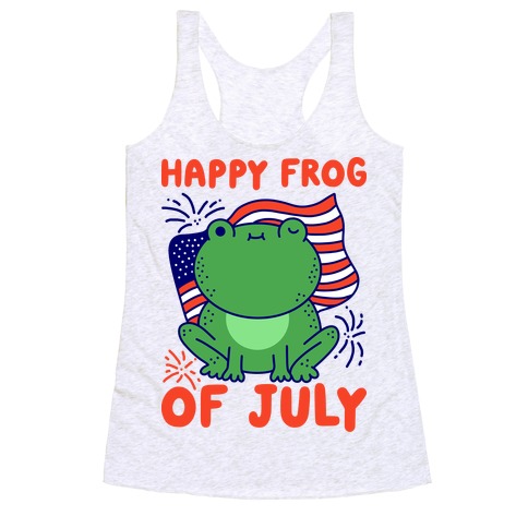 Happy Frog of July Racerback Tank Top