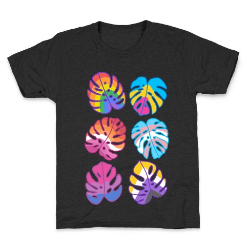 Pride Monstera Pattern Kids T-Shirt