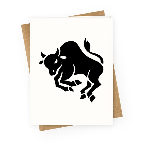 Zodiacs Of The Hidden Temple - Taurus Bull Greeting Card