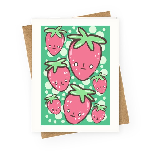 Indifferent Strawberries Greeting Card