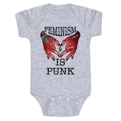 Feminism Is Punk Baby One-Piece