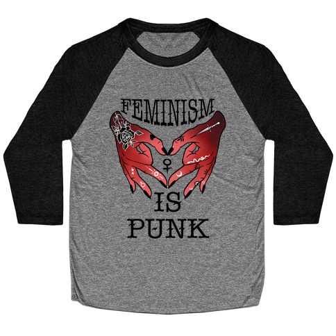 Feminism Is Punk Baseball Tee