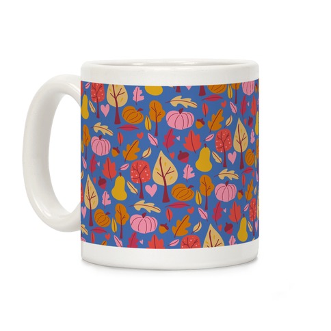 Retro Fall Love Pattern Coffee Mug