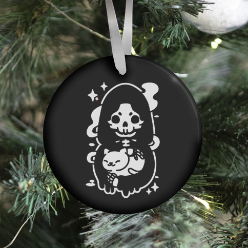 Death and Kitty Ornament